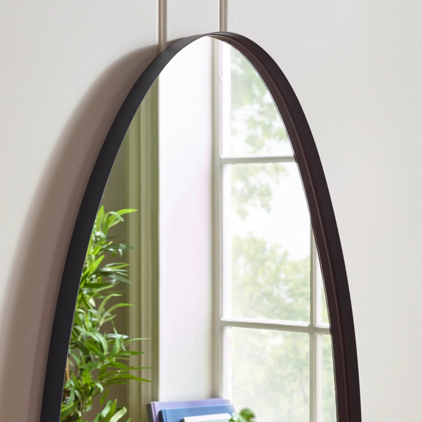 Marino Organic Shaped Black Wall Mirror